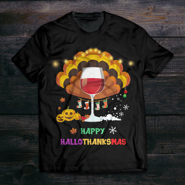 Happy HalloThanksMas Unisex T-Shirt