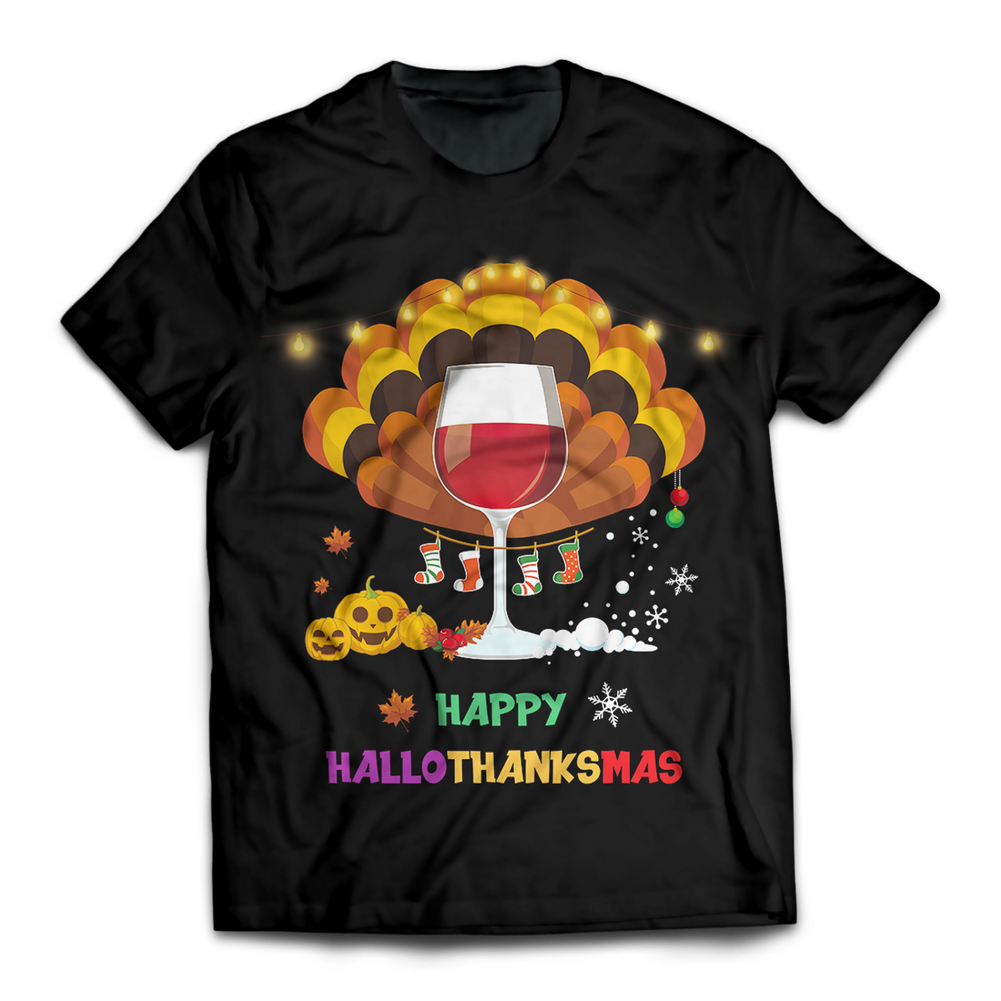 Happy HalloThanksMas Unisex T-Shirt