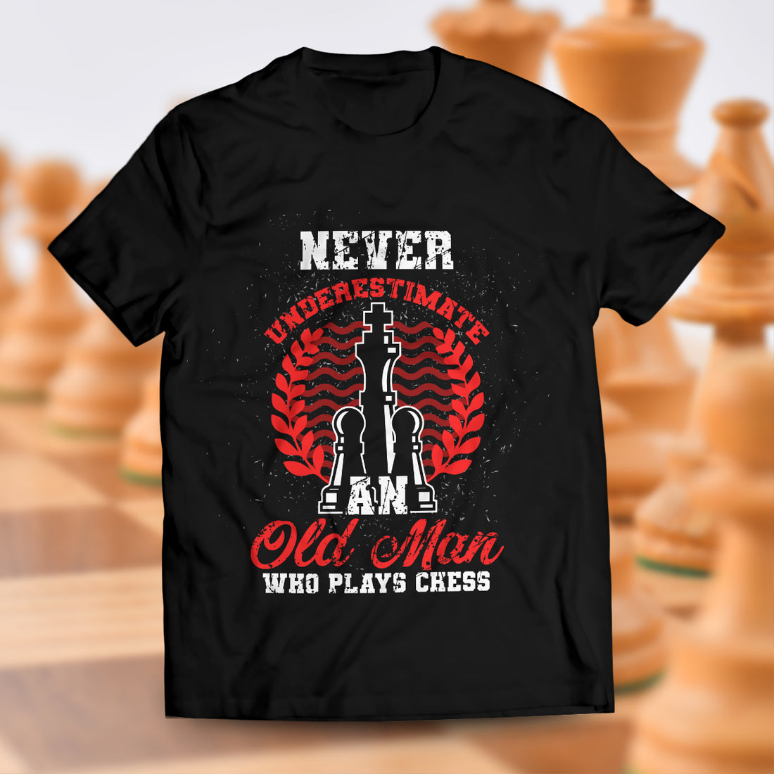 Old Man who plays Chess Unisex T-Shirt