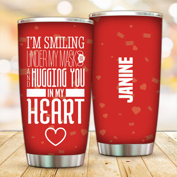 Customized A Smile and a Hug for You Tumbler