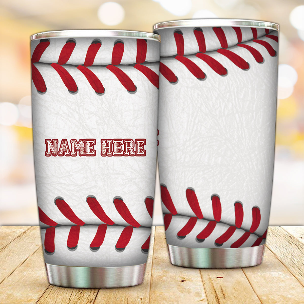 Customized Baseball Tumbler