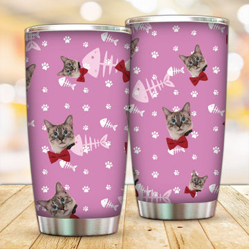 Customized Cat Fish Bone Tumbler