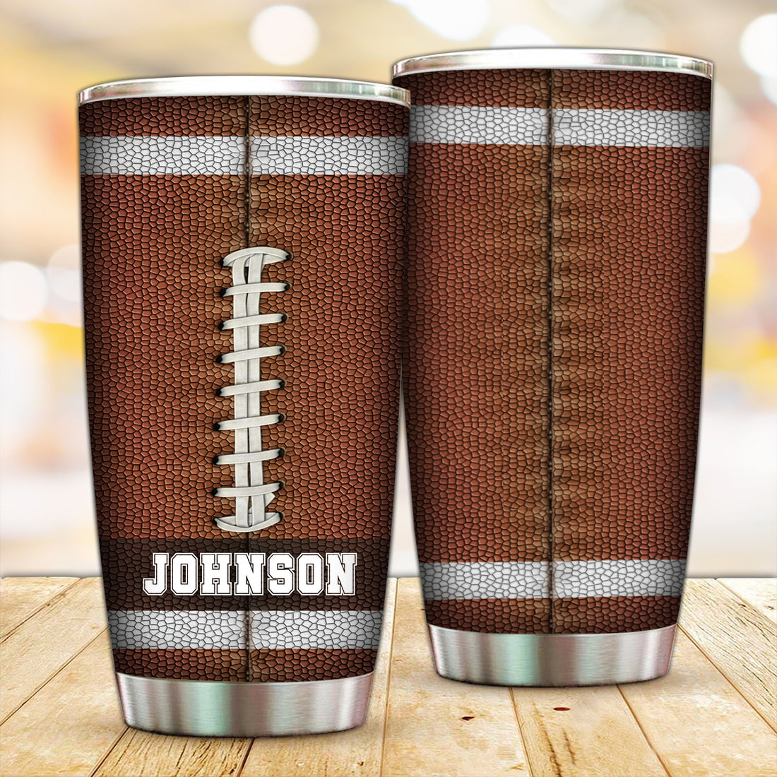 Customized Football Tumbler