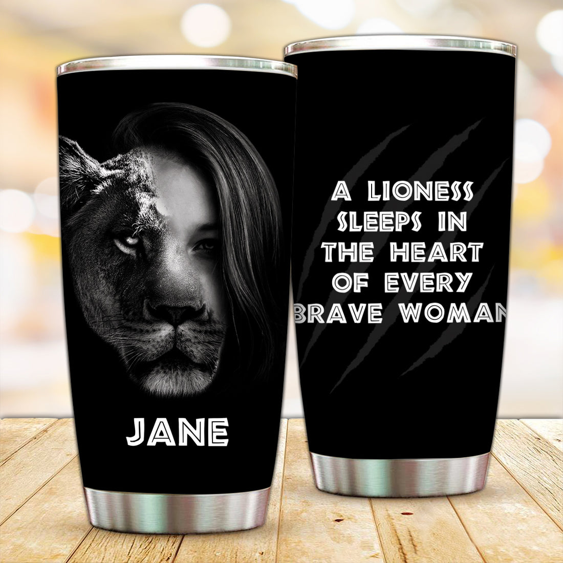 Customized I'm a Lion Tumbler