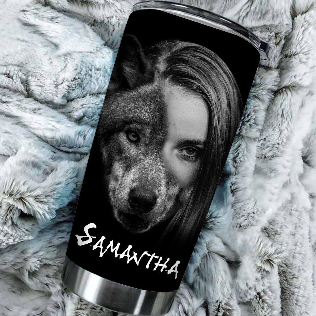 Customized I'm a Wolf Tumbler