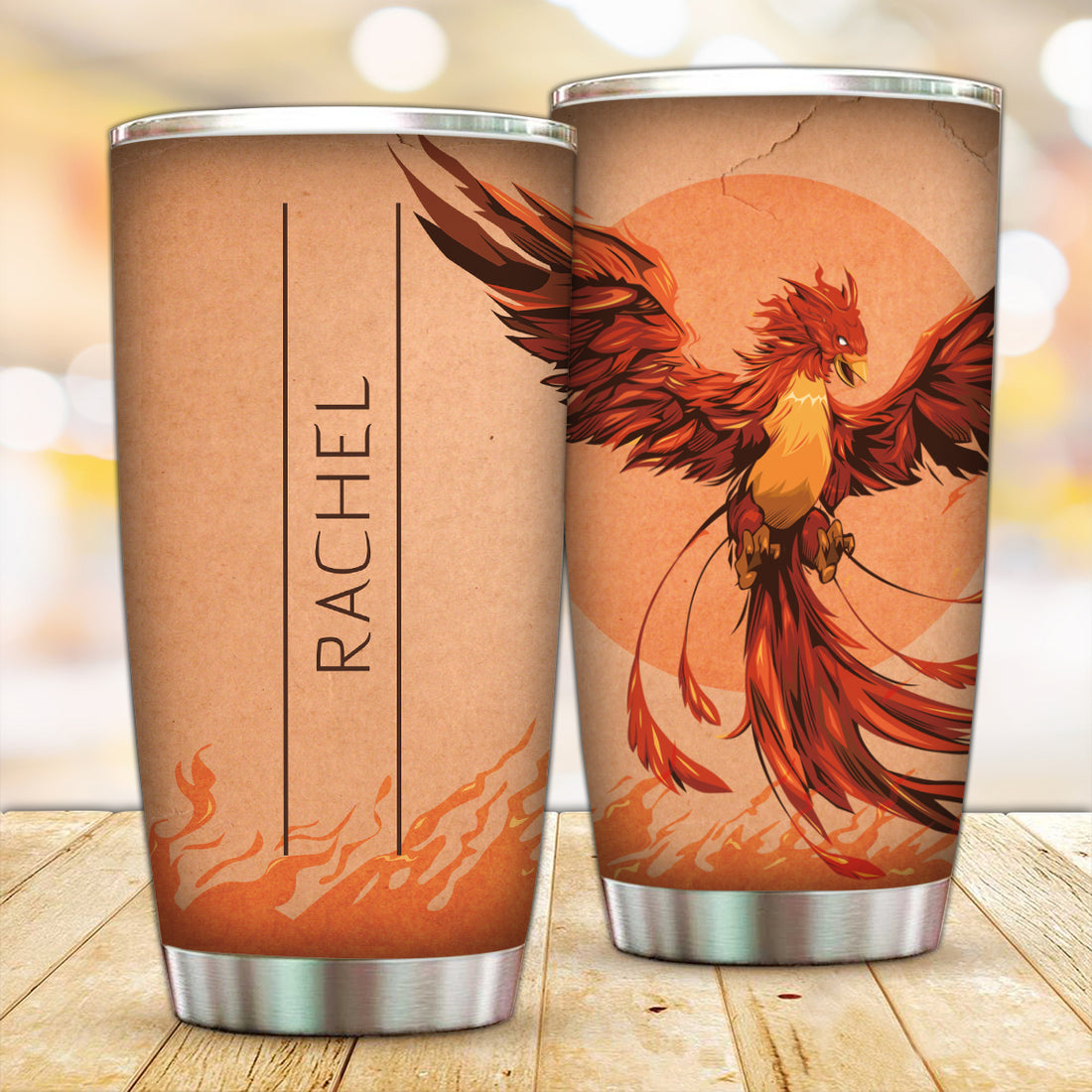 Customized I'm like a Phoenix Tumbler