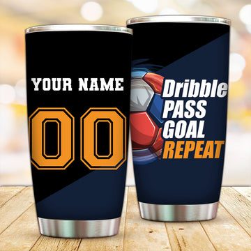 Customized Let's Play Soccer Tumbler