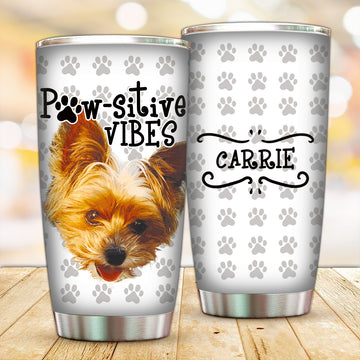 Customized Paw-sitive Vibes Tumbler