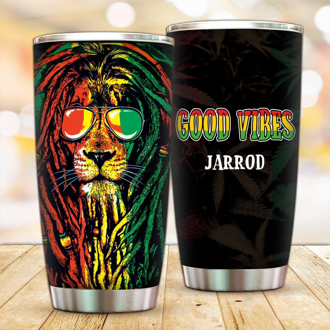 Customized Rasta Lion Tumbler