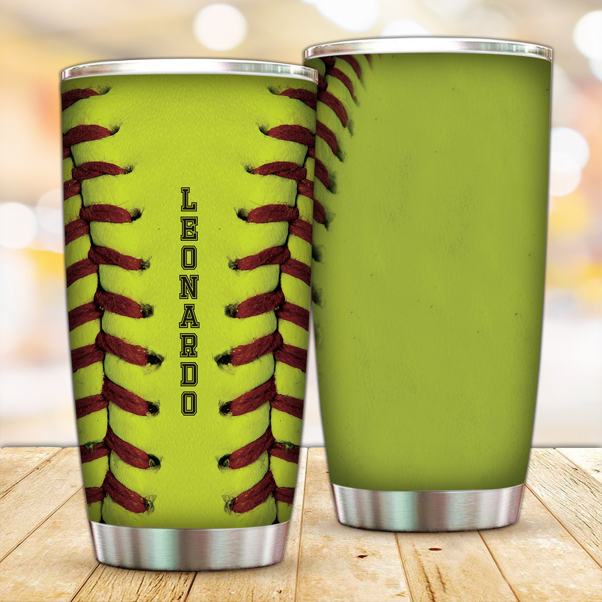 Customized Softball Tumbler