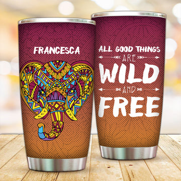 Customized Wild and Free Tumbler