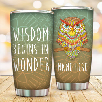 Customized Wisdom and Wonder Tumbler