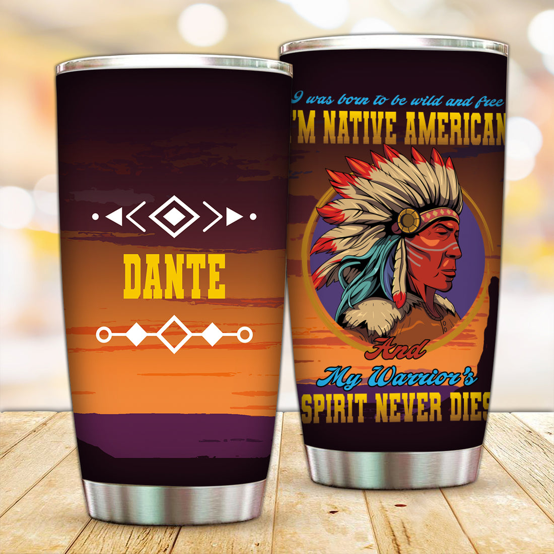 Customized Wild and Free Native Tumbler