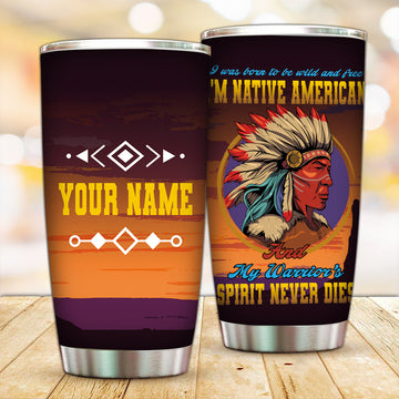 Customized Wild and Free Native Tumbler