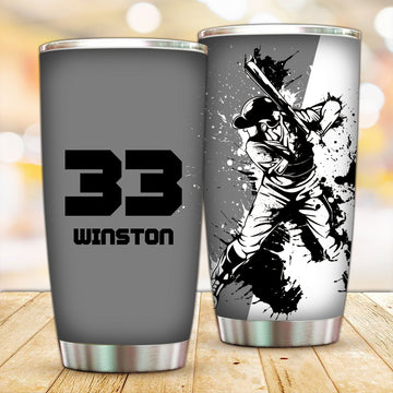 Customized Baseball Athlete Tumbler