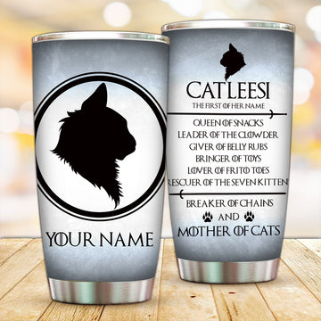 Customized Catleesi, Mother of Cats Tumbler