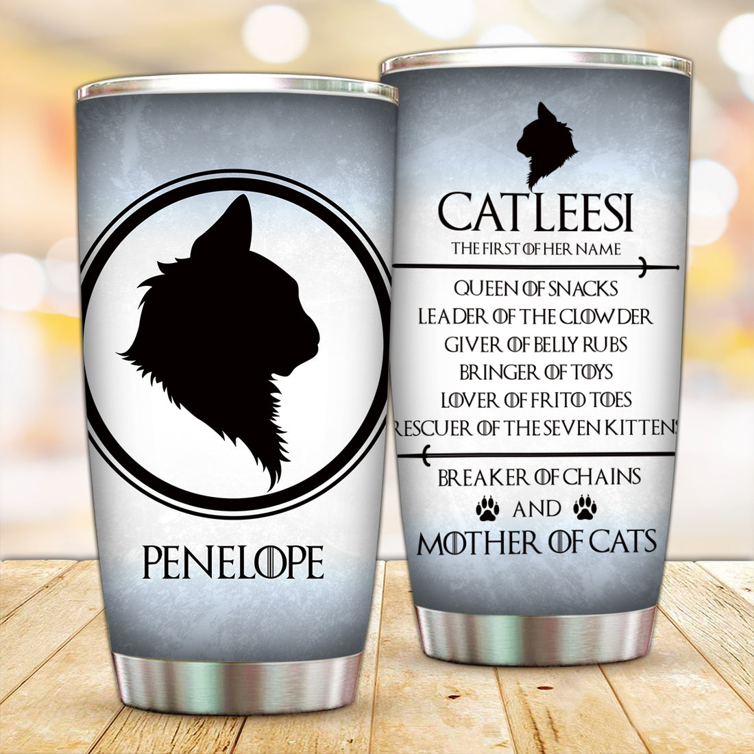 Customized Catleesi, Mother of Cats Tumbler