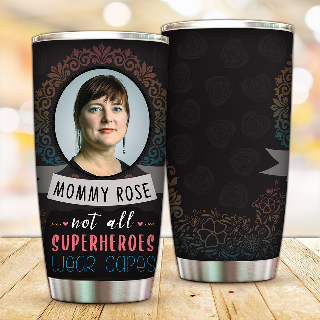 Not all superheroes wear capes with optional photo Tumbler