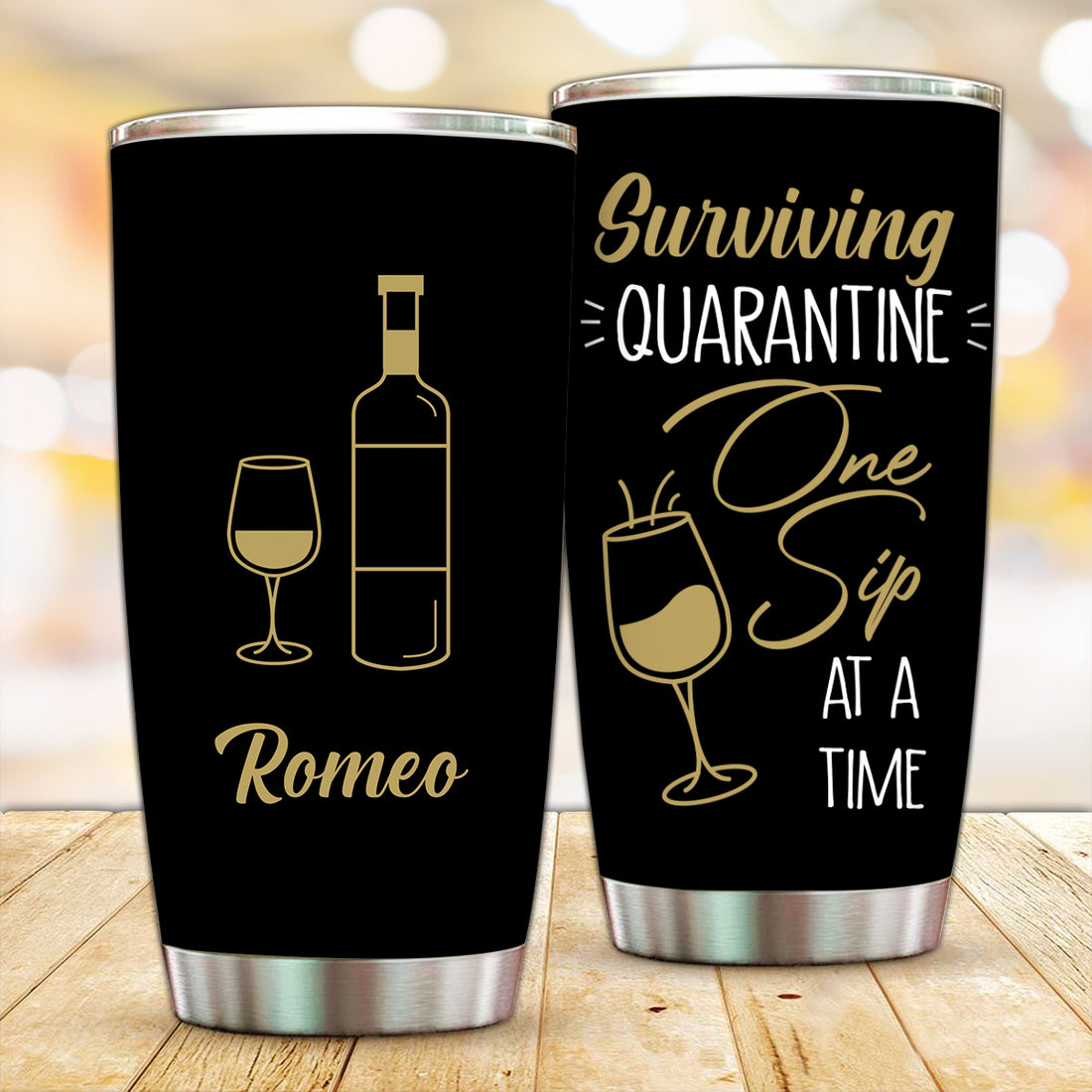 Customized One Sip at a time Tumbler