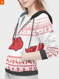 Fandomaniax - Akatsuki White Christmas Velvet Hoodie