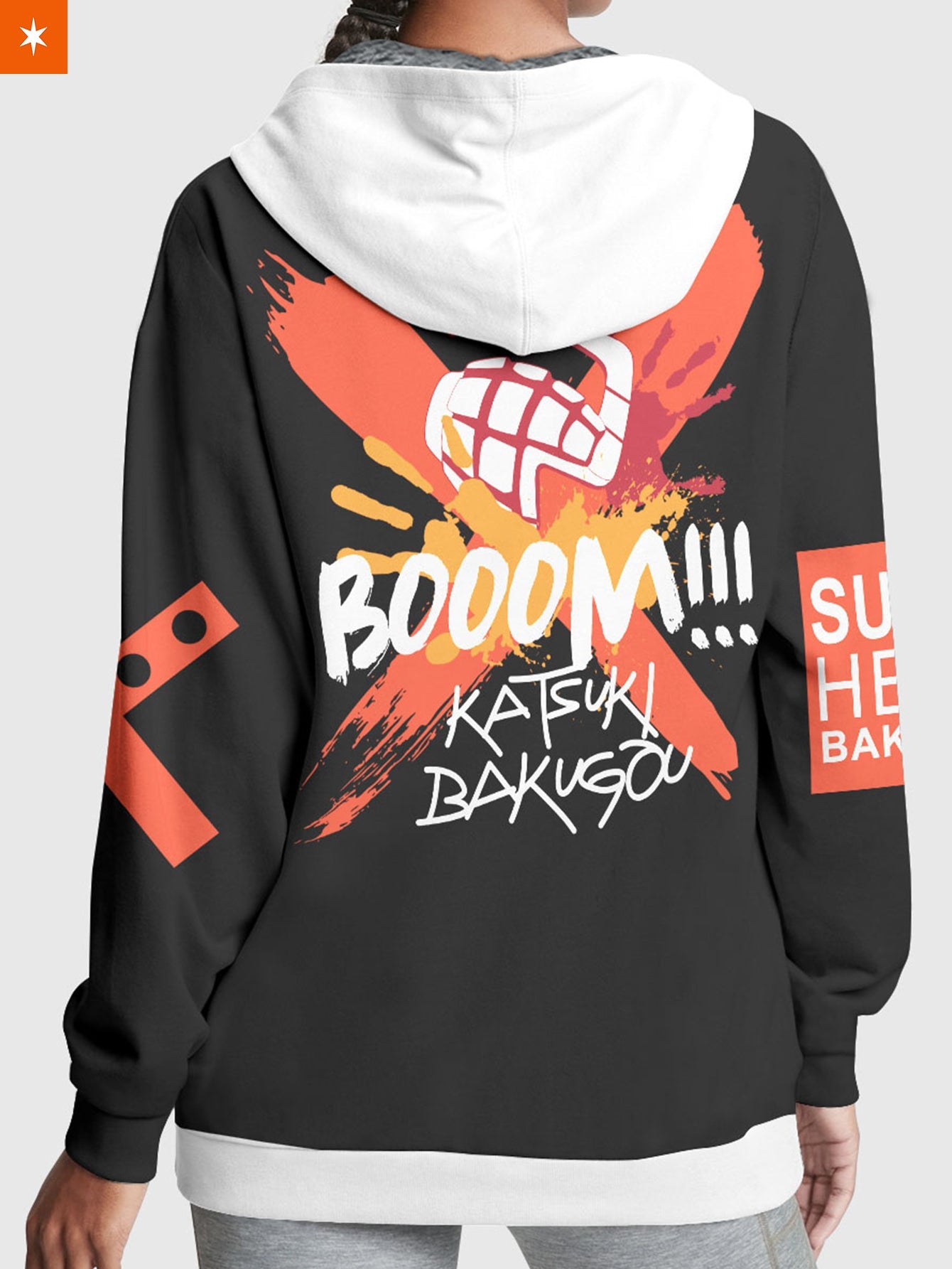 Fandomaniax - Boom Katsuki Velvet Hoodie