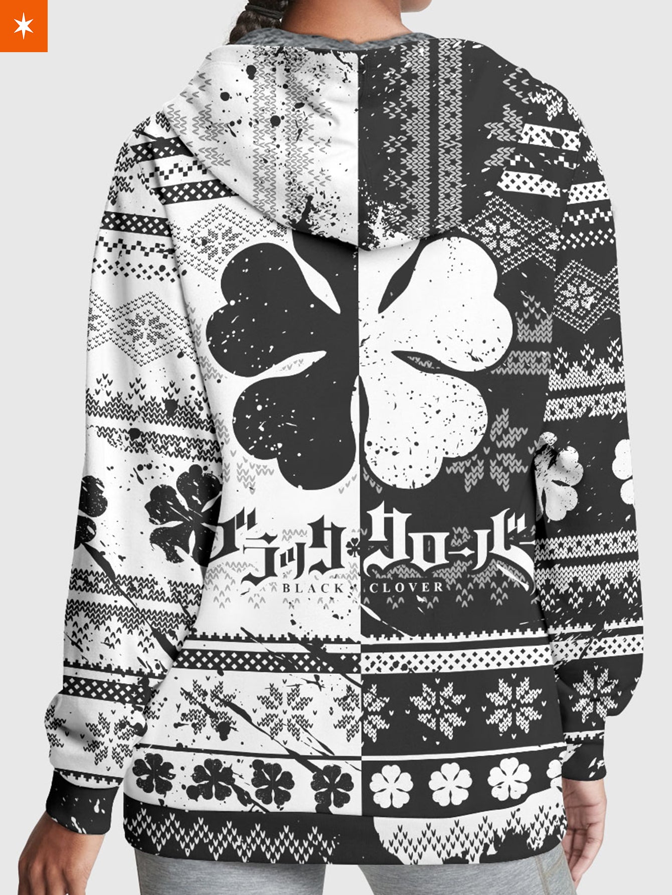 Fandomaniax - Five-Leaf Clover Christmas Velvet Hoodie