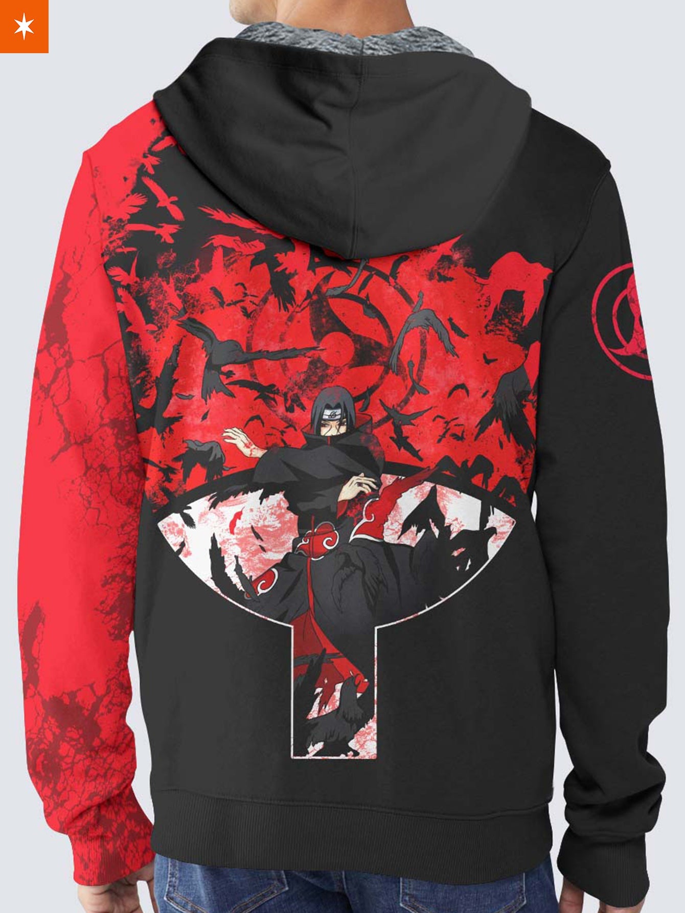 Fandomaniax - Itachi Summoning Crow Velvet Hoodie