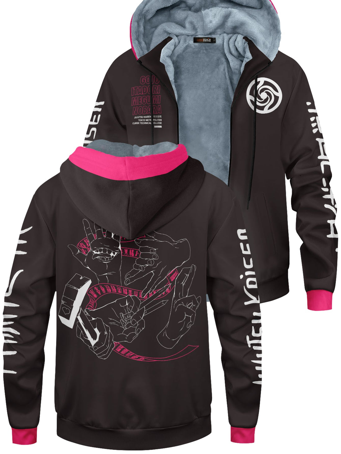 Fandomaniax - Jujutsu Kaisen Velvet Hoodie