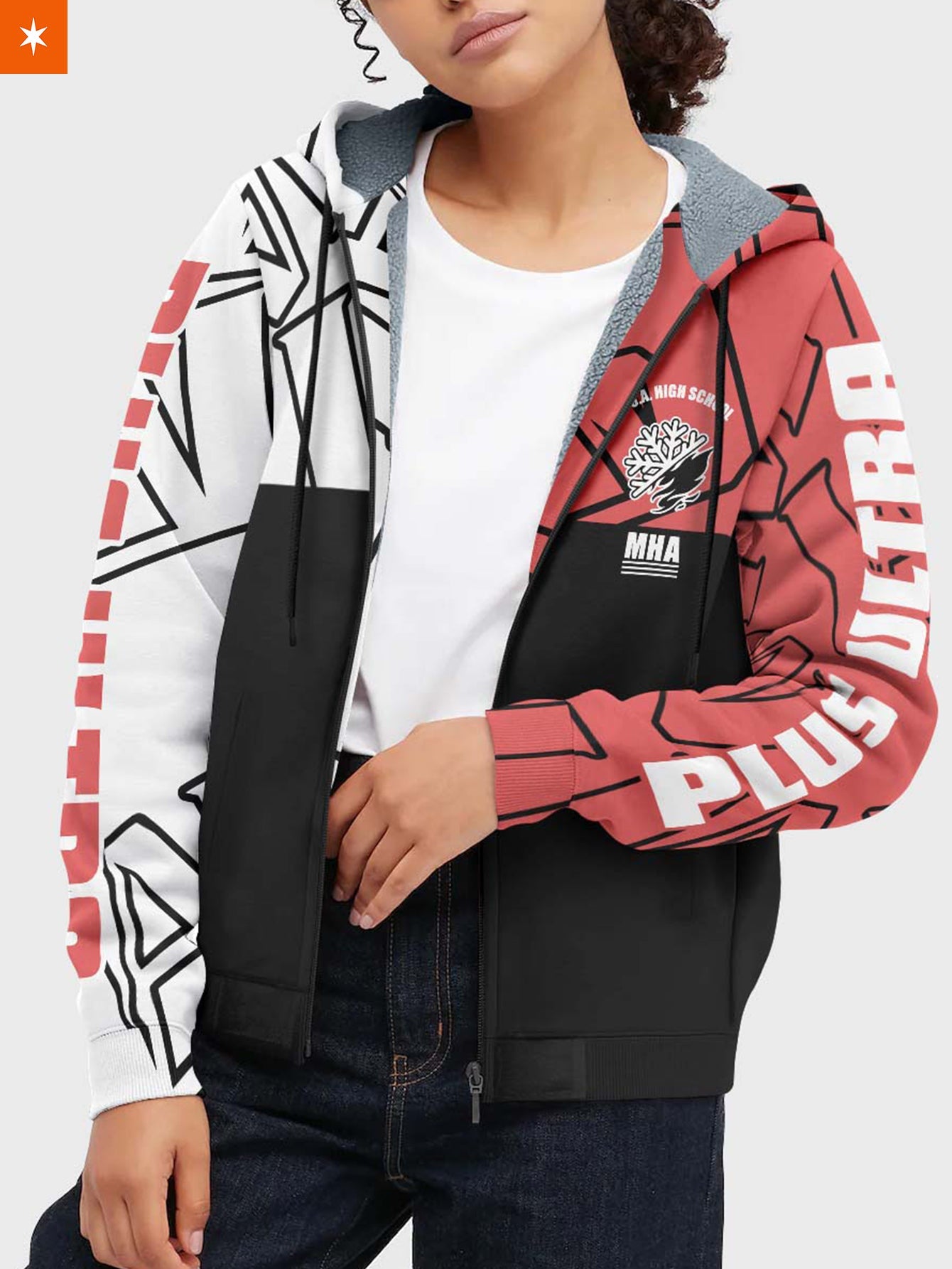 Fandomaniax - MHA Todoroki Velvet Hoodie