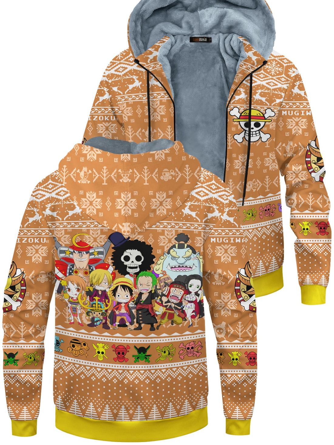 Fandomaniax - Merry Mugiwara Pirates Velvet Hoodie