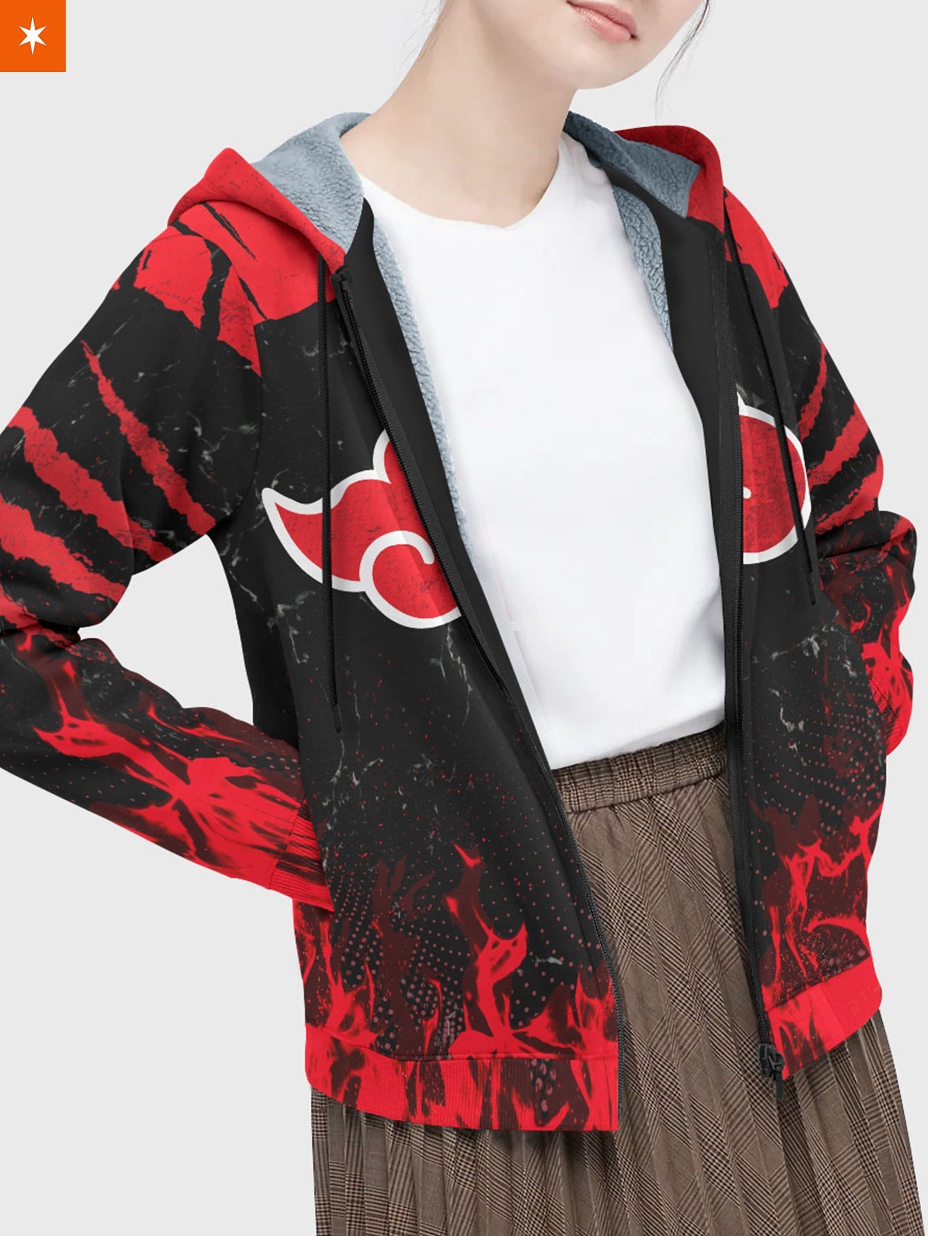 Fandomaniax - Red Cloud Pride Velvet Hoodie