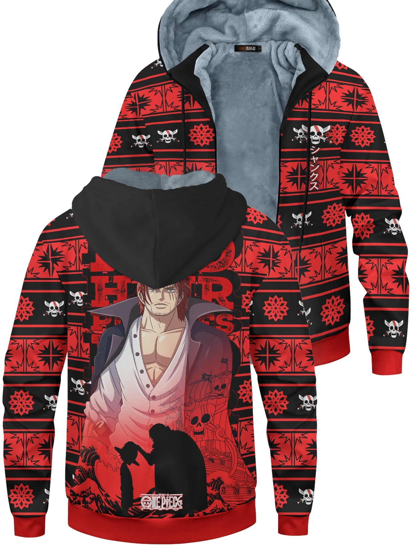 Fandomaniax - Red Hair Xmas Velvet Hoodie