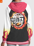 Fandomaniax - Rengoku Jersey Velvet Hoodie