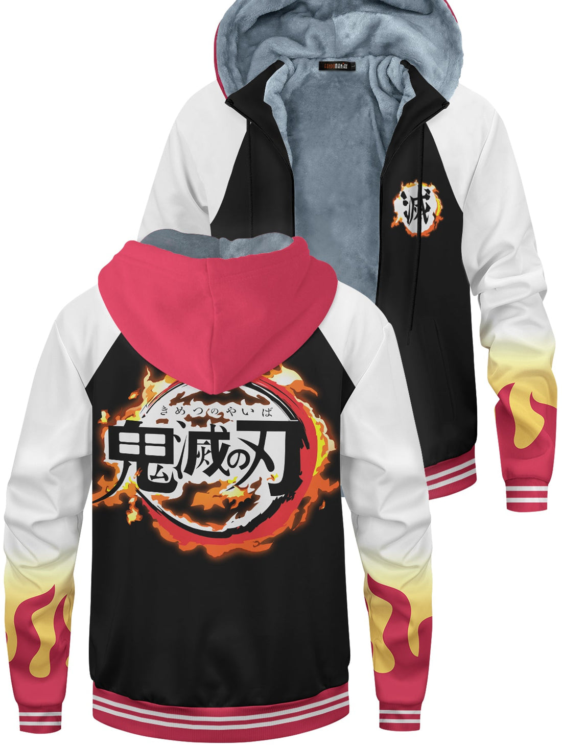 Fandomaniax - Rengoku Jersey Velvet Hoodie