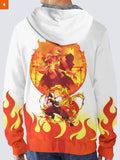 Fandomaniax - Rengoku Spirit Velvet Hoodie