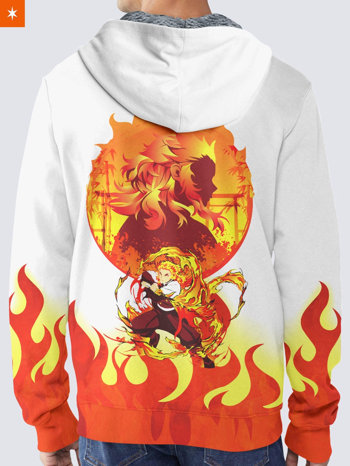 Fandomaniax - Rengoku Spirit Velvet Hoodie