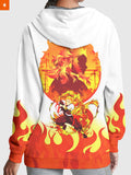 Fandomaniax - Rengoku Spirit Velvet Hoodie