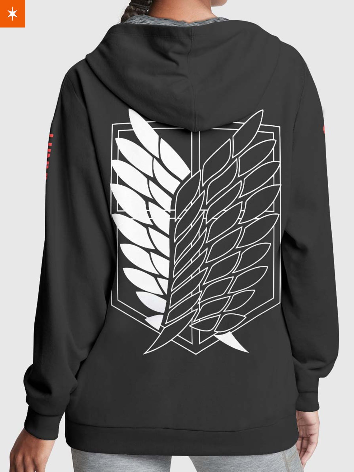 Fandomaniax - Shingeki No Kyojin Velvet Hoodie