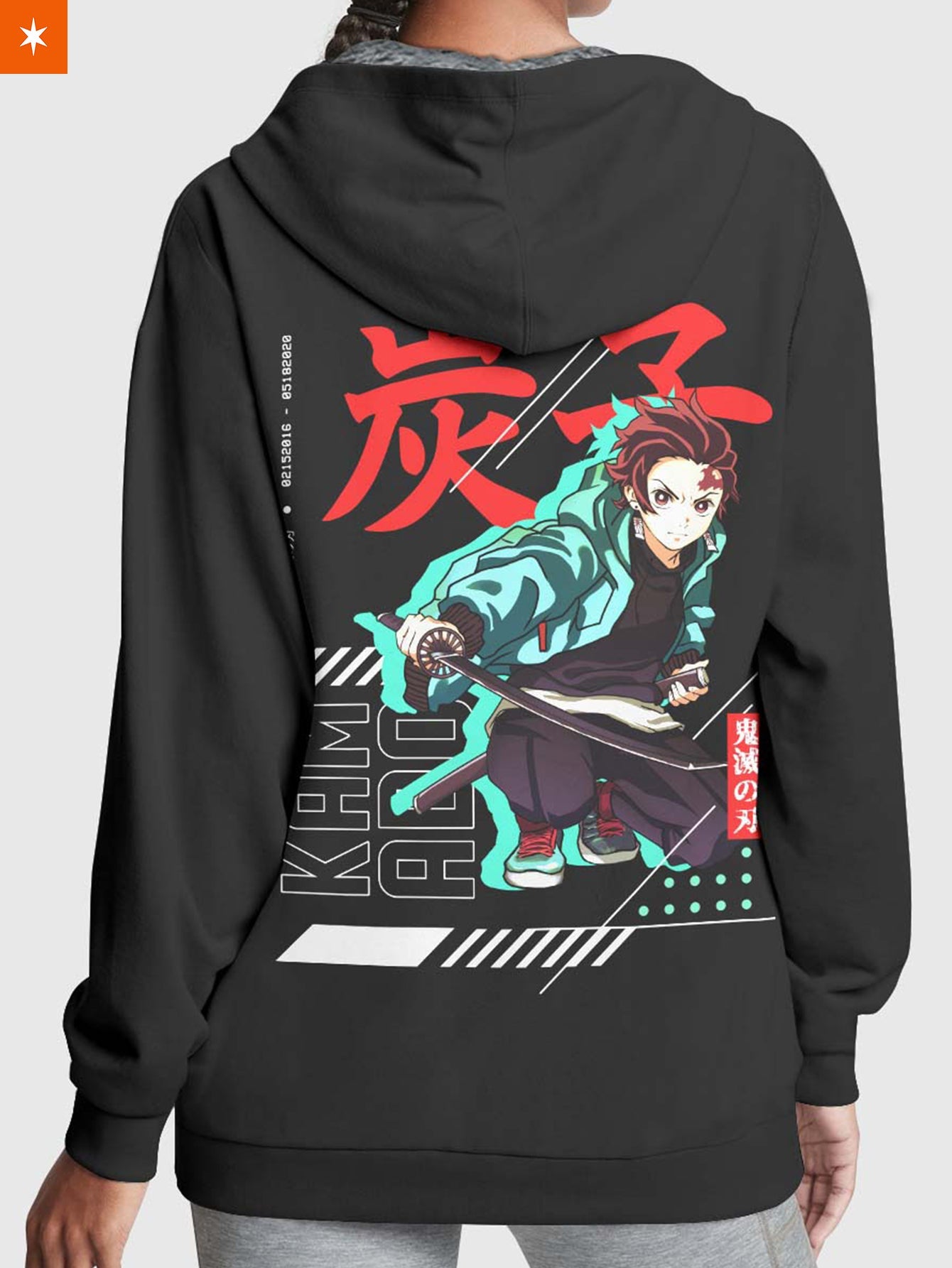 Fandomaniax - Tanjiro Stwear Velvet Hoodie