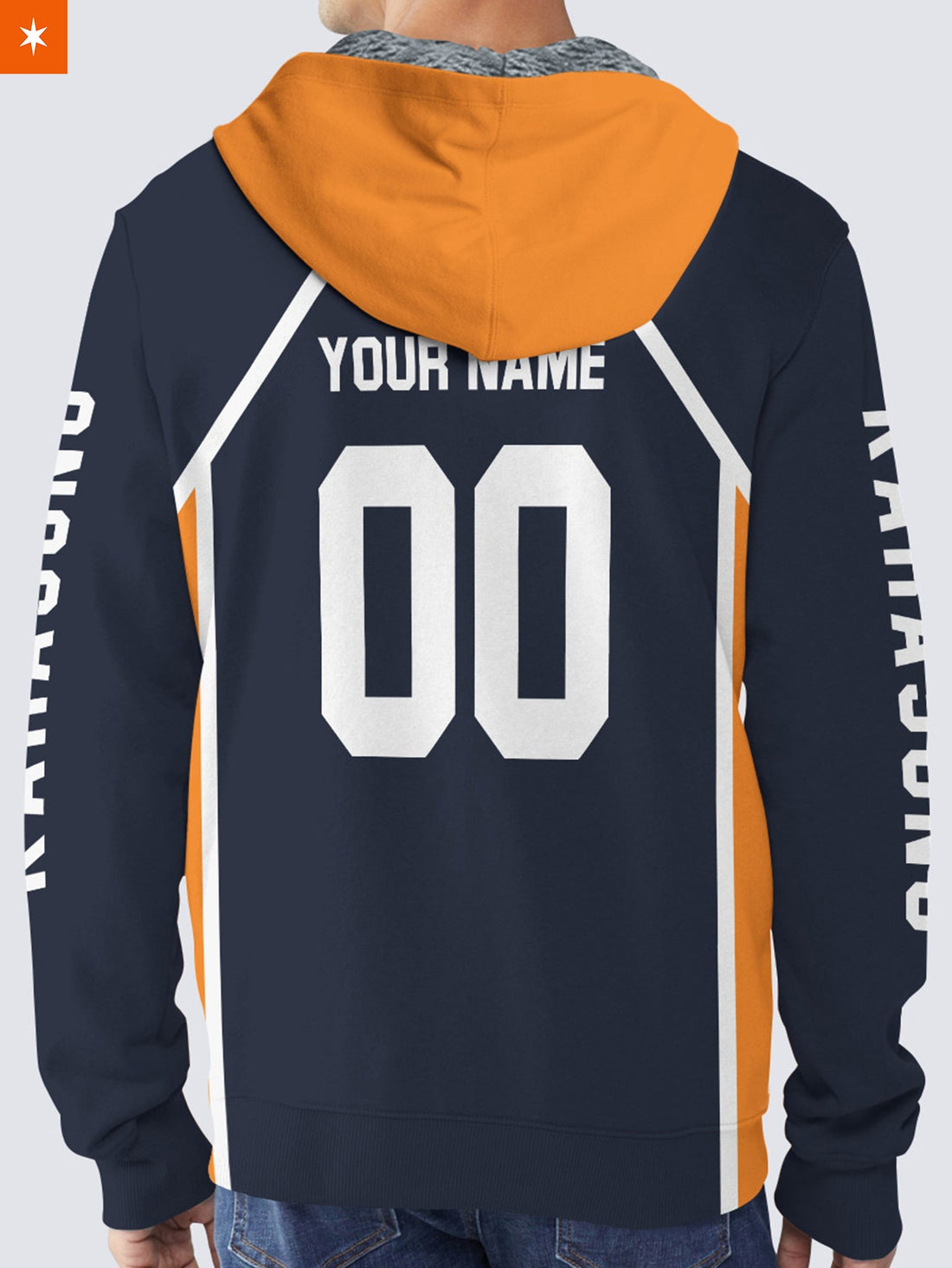 Fandomaniax - Personalized Team Karasuno Velvet Hoodie