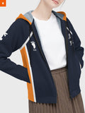 Fandomaniax - Personalized Team Karasuno Velvet Hoodie