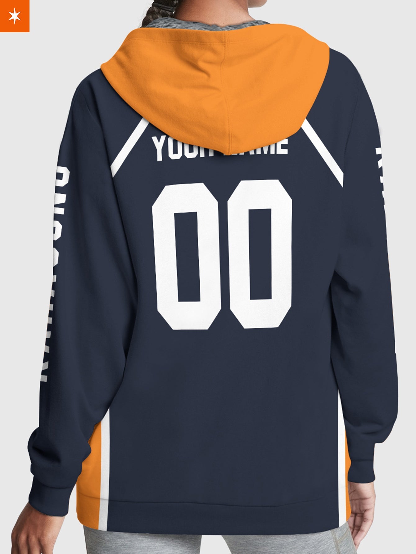 Fandomaniax - Personalized Team Karasuno Velvet Hoodie