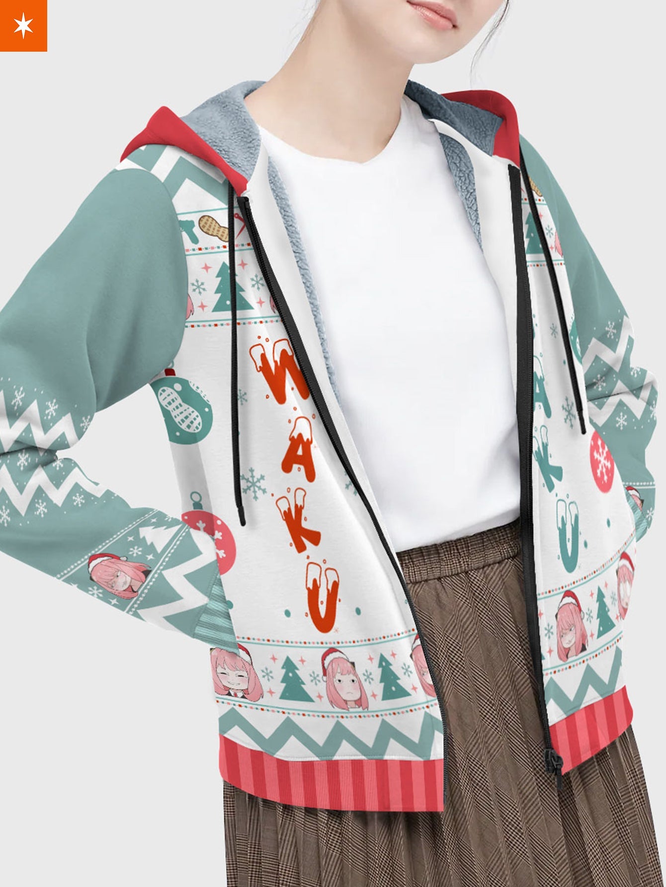 Fandomaniax - Waku Waku Xmas Velvet Hoodie