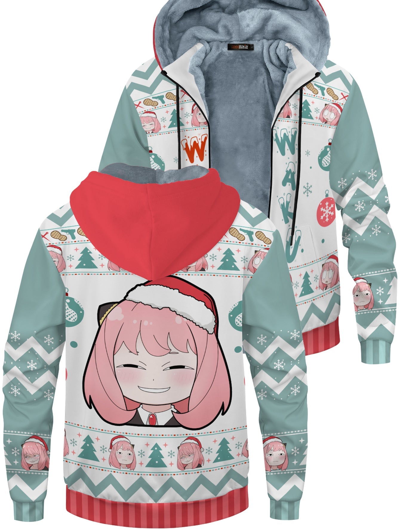 Fandomaniax - Waku Waku Xmas Velvet Hoodie