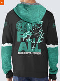 Fandomaniax - Izuku Midoriya Velvet Hoodie