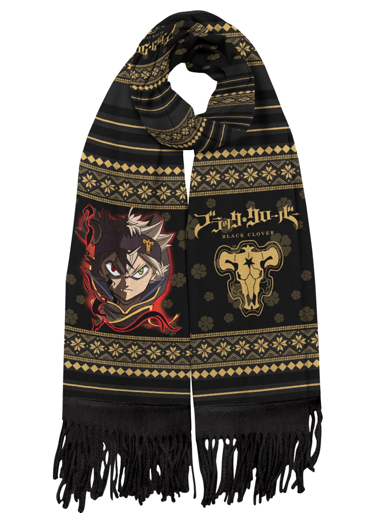 Fandomaniax - Black Clover Christmas Wool Scarf