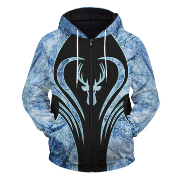 Deer Hunting Unisex Zipped Hoodie