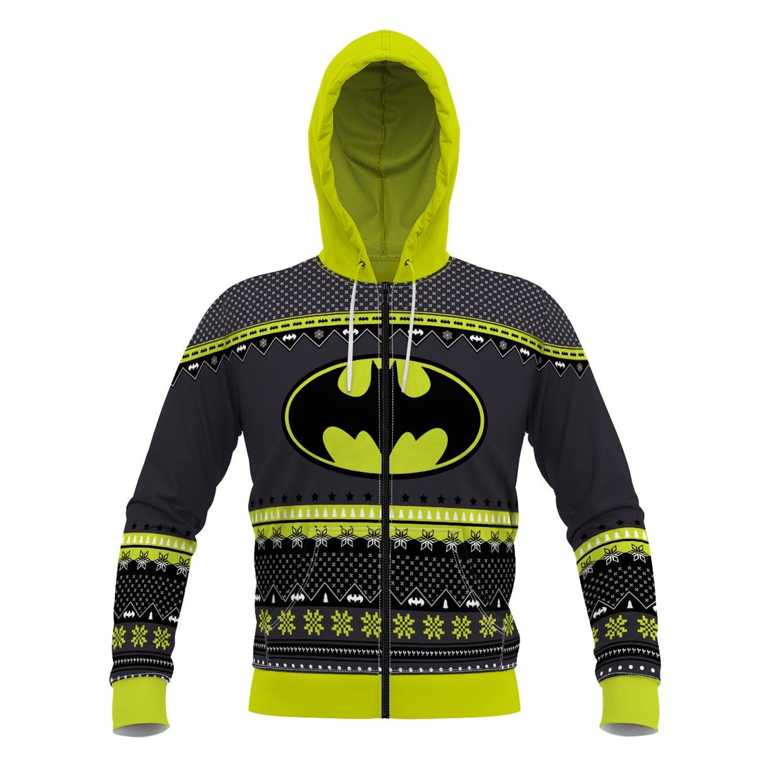 Fandomaniax - A Dark Knight Christmas Unisex Zipped Hoodie