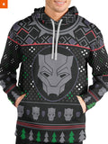 Fandomaniax - A Wakandan Christmas Unisex Pullover Hoodie