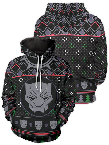 Fandomaniax - A Wakandan Christmas Unisex Pullover Hoodie